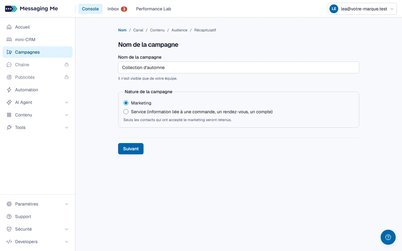 Étape 1 : Le nom